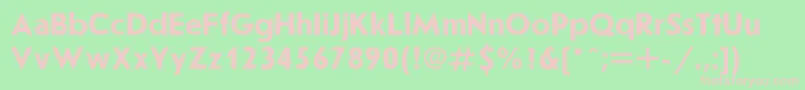 Joursanb Font – Pink Fonts on Green Background