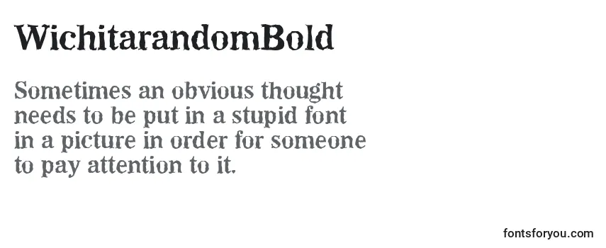 Review of the WichitarandomBold Font