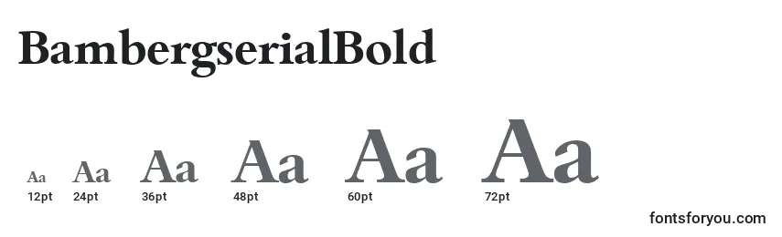 BambergserialBold Font Sizes