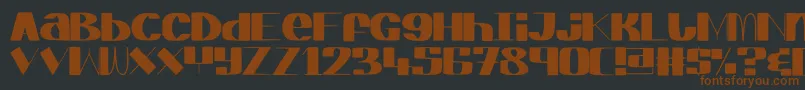 Шрифт ElegantAgege – коричневые шрифты на чёрном фоне
