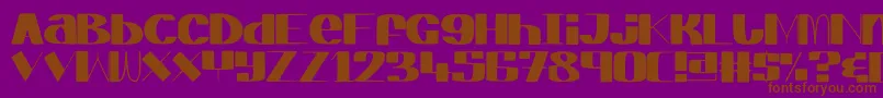 ElegantAgege Font – Brown Fonts on Purple Background