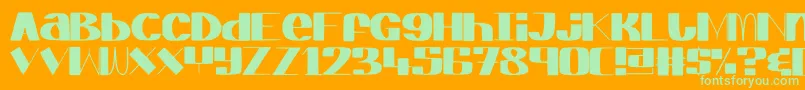 ElegantAgege Font – Green Fonts on Orange Background