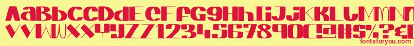 ElegantAgege Font – Red Fonts on Yellow Background