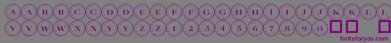 101compass Font – Purple Fonts on Gray Background