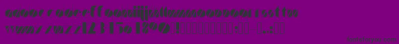 Шрифт Artistica – чёрные шрифты на фиолетовом фоне