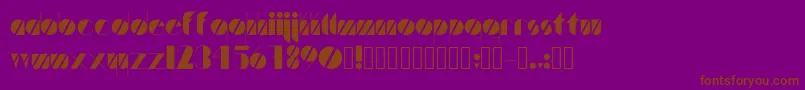 Шрифт Artistica – коричневые шрифты на фиолетовом фоне
