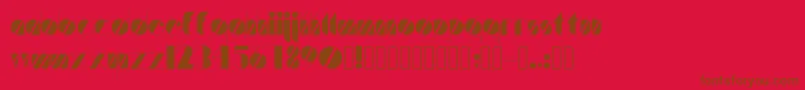 Artistica Font – Brown Fonts on Red Background