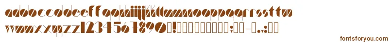 Шрифт Artistica – коричневые шрифты на белом фоне