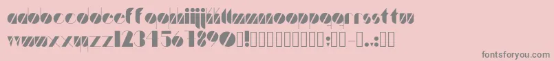 Шрифт Artistica – серые шрифты на розовом фоне