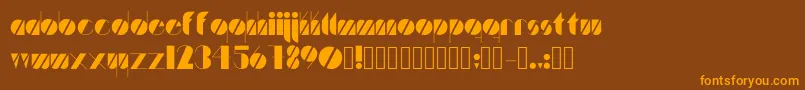 Artistica Font – Orange Fonts on Brown Background