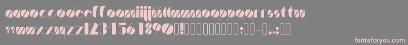 フォントArtistica – 灰色の背景にピンクのフォント