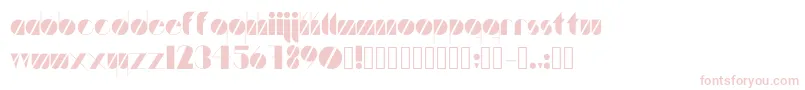 フォントArtistica – 白い背景にピンクのフォント
