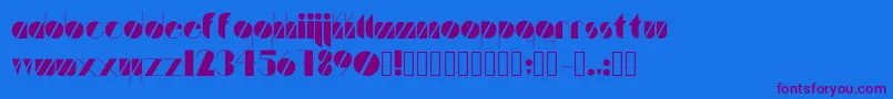Шрифт Artistica – фиолетовые шрифты на синем фоне