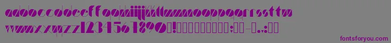 Шрифт Artistica – фиолетовые шрифты на сером фоне