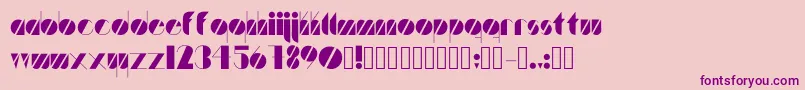 Шрифт Artistica – фиолетовые шрифты на розовом фоне