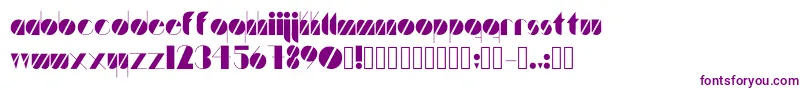 Шрифт Artistica – фиолетовые шрифты на белом фоне