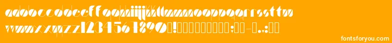 Artistica Font – White Fonts on Orange Background