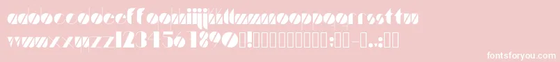Шрифт Artistica – белые шрифты на розовом фоне