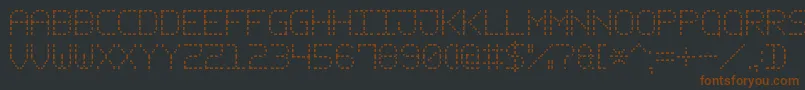 fuente DashPixel7 – Fuentes Marrones Sobre Fondo Negro