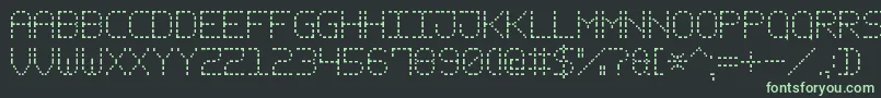 fuente DashPixel7 – Fuentes Verdes Sobre Fondo Negro