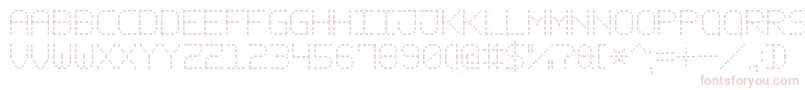 Шрифт DashPixel7 – розовые шрифты на белом фоне