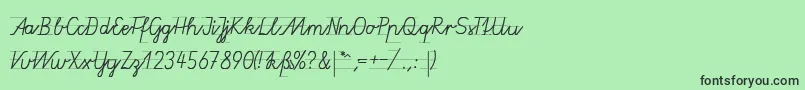 GruenewaldVa1k Font – Black Fonts on Green Background