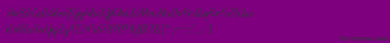 GruenewaldVa1k Font – Black Fonts on Purple Background