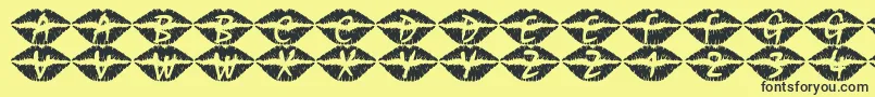 101Swak Font – Black Fonts on Yellow Background