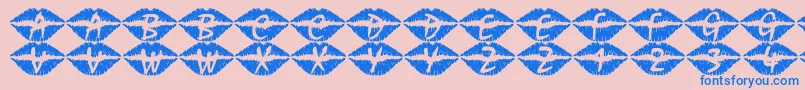 101Swak Font – Blue Fonts on Pink Background
