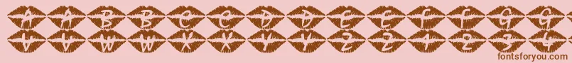 101Swak Font – Brown Fonts on Pink Background