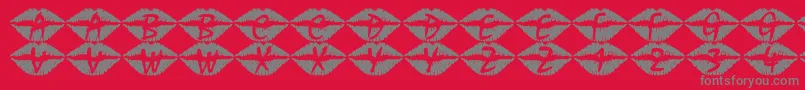 101Swak Font – Gray Fonts on Red Background