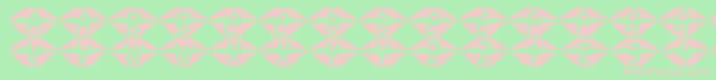 101Swak Font – Pink Fonts on Green Background