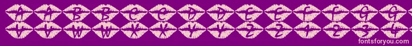 101Swak Font – Pink Fonts on Purple Background