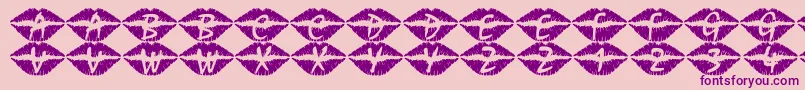 101Swak Font – Purple Fonts on Pink Background