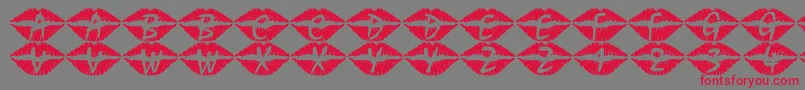 101Swak Font – Red Fonts on Gray Background