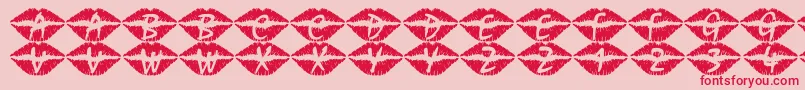 101Swak Font – Red Fonts on Pink Background