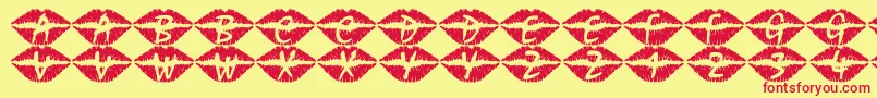 101Swak Font – Red Fonts on Yellow Background
