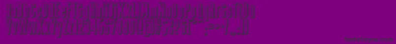 ZacatecasFfp Font – Black Fonts on Purple Background