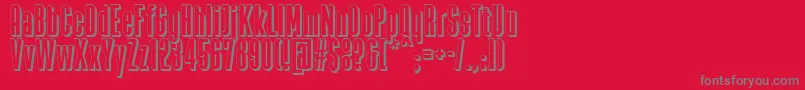 ZacatecasFfp Font – Gray Fonts on Red Background