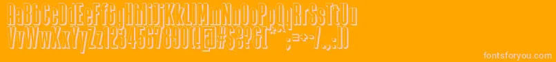 ZacatecasFfp Font – Pink Fonts on Orange Background