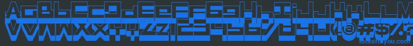 Więcej informacji o czcionce Rasegpl ffy Czcionka Rasegpl ffy – niebieskie czcionki na czarnym tle