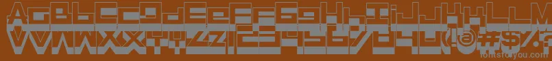 Шрифт Rasegpl ffy – серые шрифты на коричневом фоне
