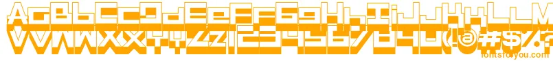 Rasegpl ffy Font – Orange Fonts on White Background