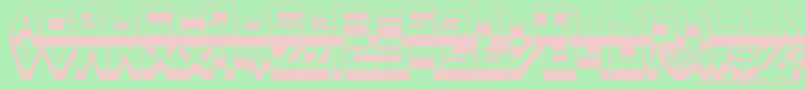 Rasegpl ffy Font – Pink Fonts on Green Background