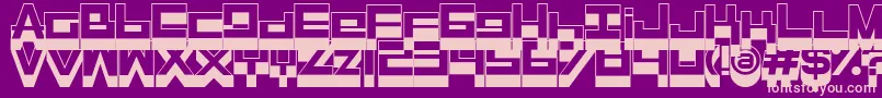 Rasegpl ffy Font – Pink Fonts on Purple Background