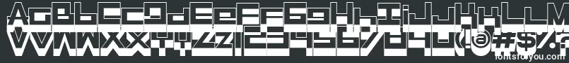 Rasegpl ffy Font – White Fonts on Black Background