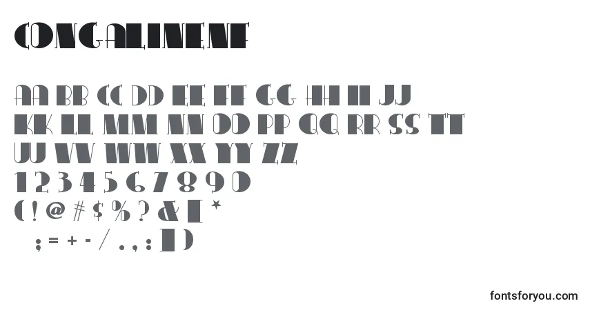 Schriftart Congalinenf (79250) – Alphabet, Zahlen, spezielle Symbole