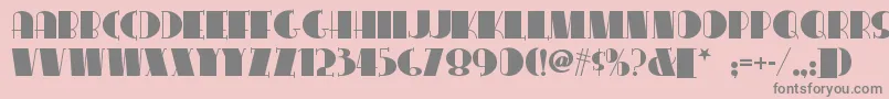 Congalinenf Font – Gray Fonts on Pink Background