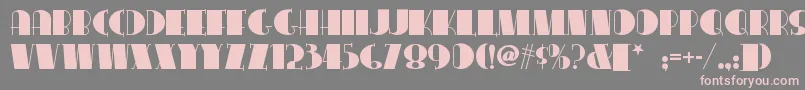 Congalinenf Font – Pink Fonts on Gray Background