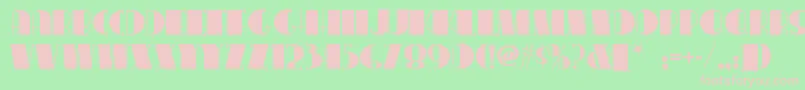 Congalinenf Font – Pink Fonts on Green Background